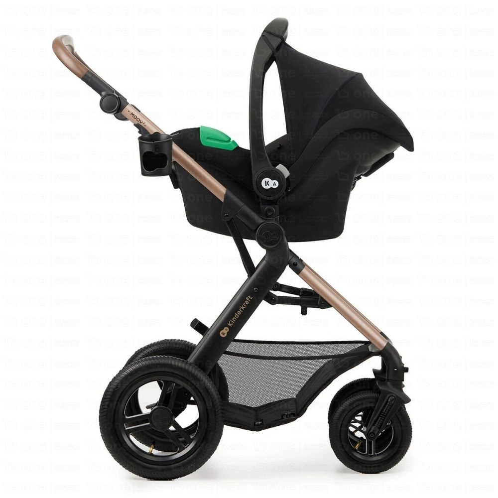 Poussette Trio MOOV 2 (roues AIR ) - Kinderkraft - beige