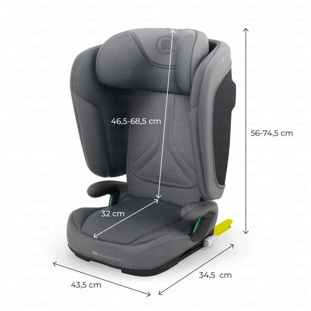 Siège auto UNITY 2 i-Size - Kinderkraft - gris