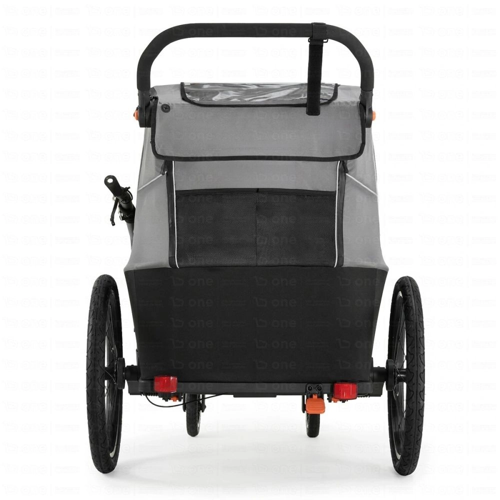Remorque Vélo Enfant 2en1 NAVA walk - Kinderkraft - gris