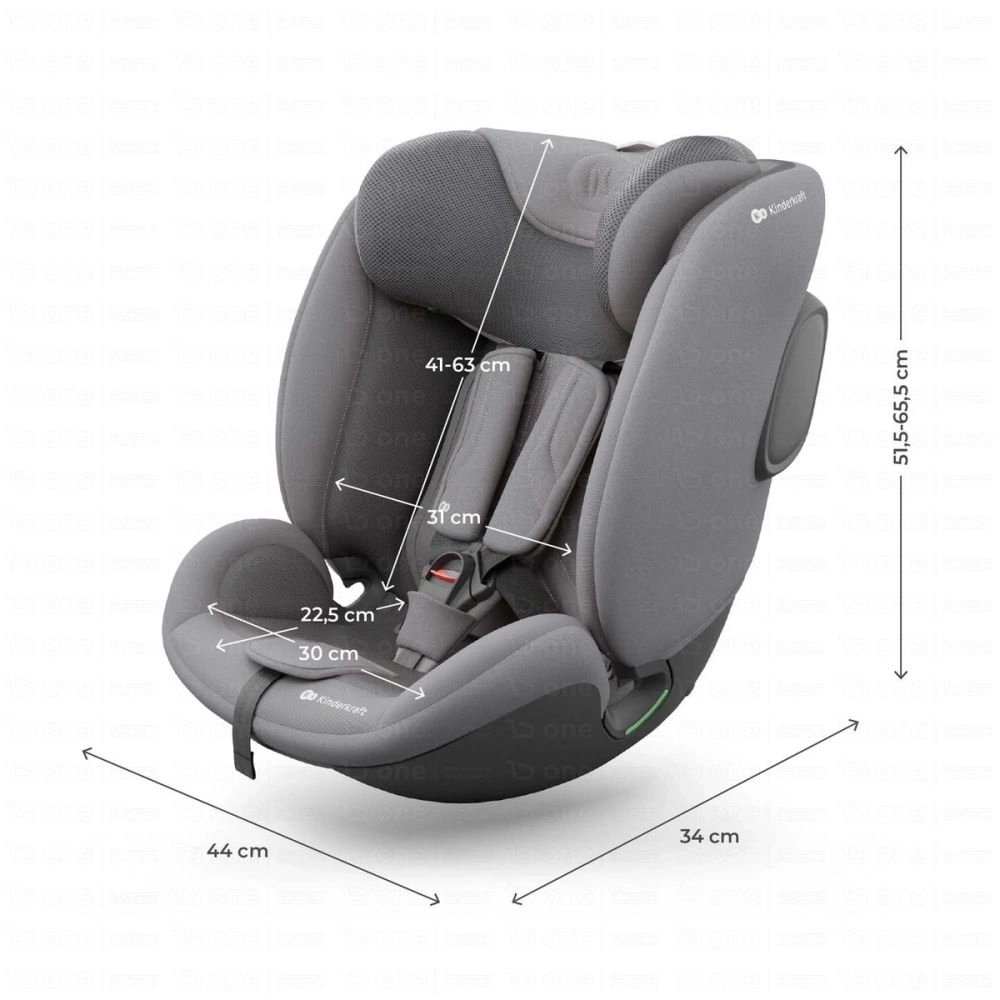 Siège auto I-FIX ENDURA SAFE (61-150 cm) - Kinderkraft - gris