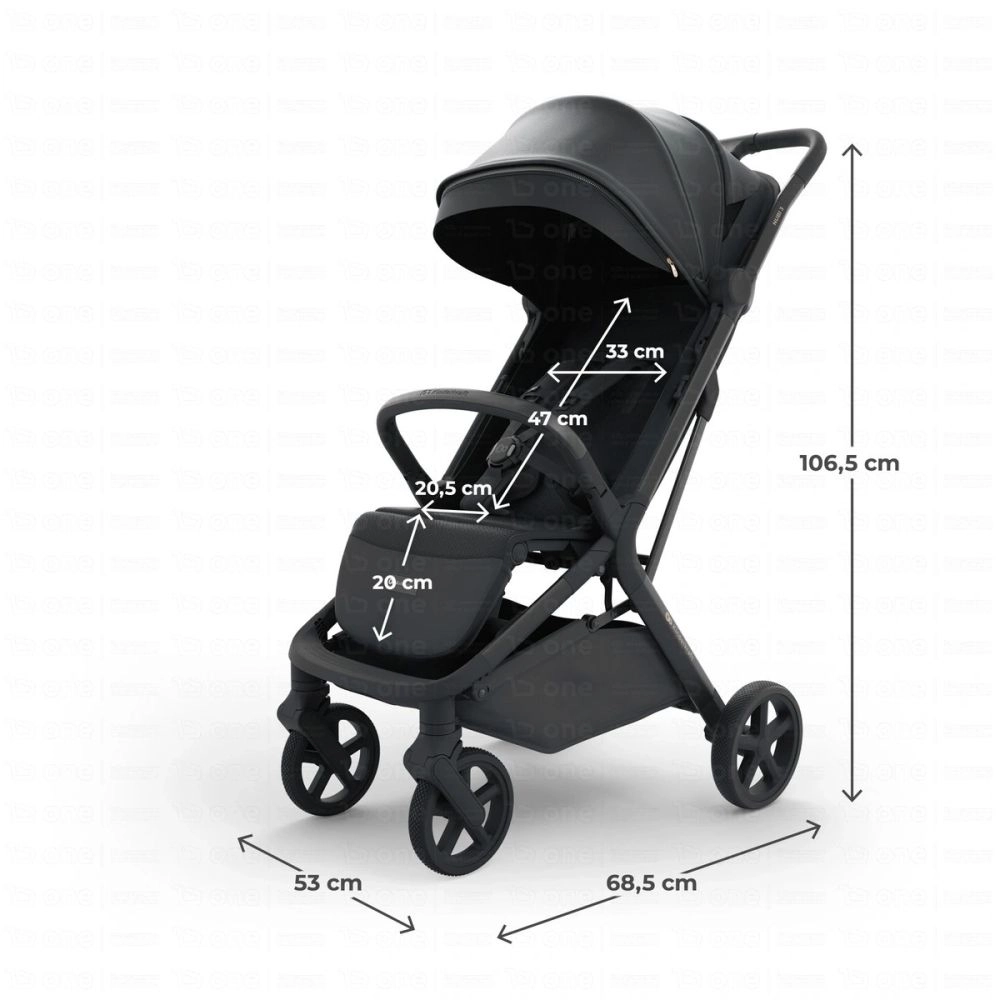 Pousette NUBI 3 - Kinderkraft - noir