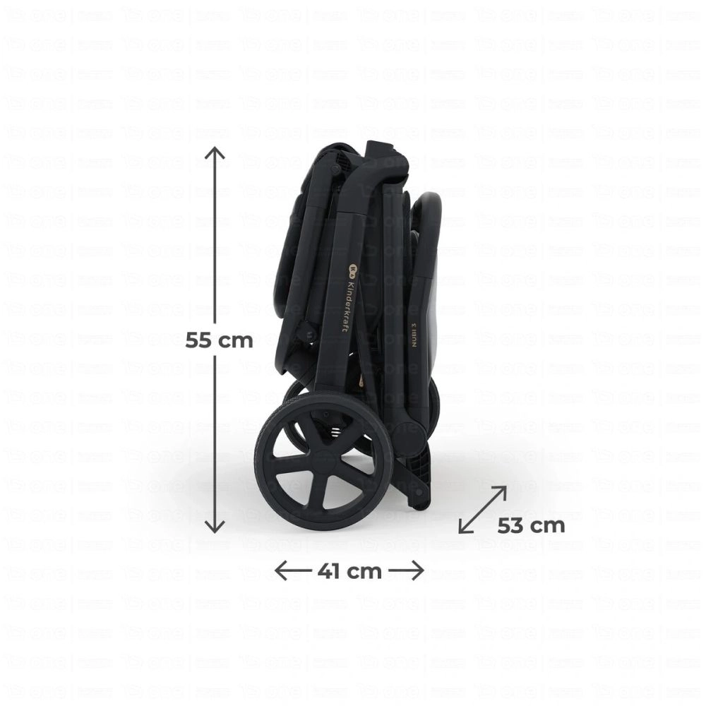 Pousette NUBI 3 - Kinderkraft - noir
