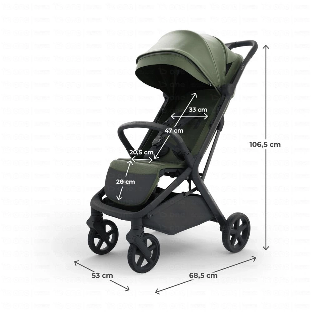 Pousette NUBI 3 - Kinderkraft - vert