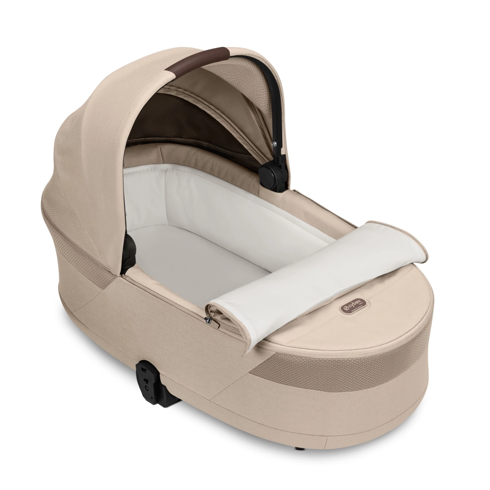 Pack Duo Balios S Lux 4 - Modèle 2026 + Nacelle Cot S Lux - CYBEX - Almond Beige