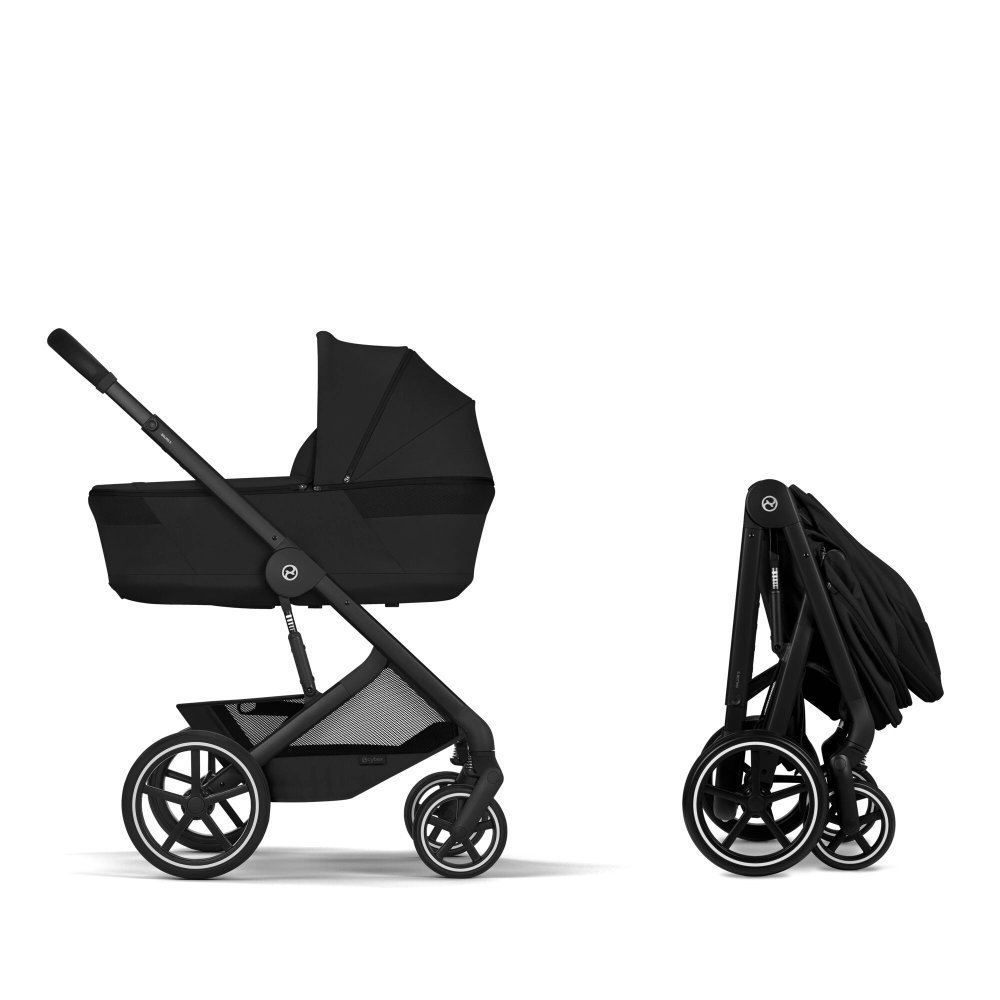 Pack Duo Balios S Lux 4 - Modèle 2026 + Nacelle Pliable - CYBEX - Moon Black