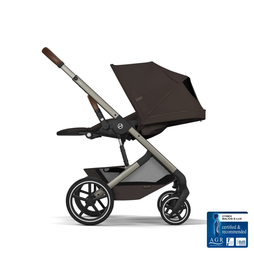 Pack Duo Balios S Lux 4 - Modèle 2026 + Nacelle Pliable - CYBEX - Chocolate Brown