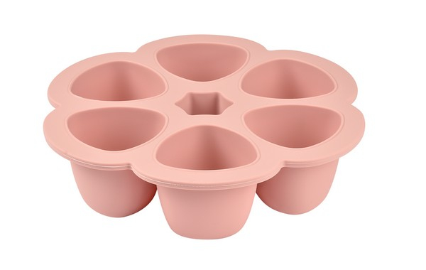 Multiportions Silicone 6x90ml Béaba - Old Pink