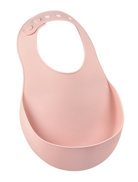 Bavoir Silicone Béaba - Old Pink