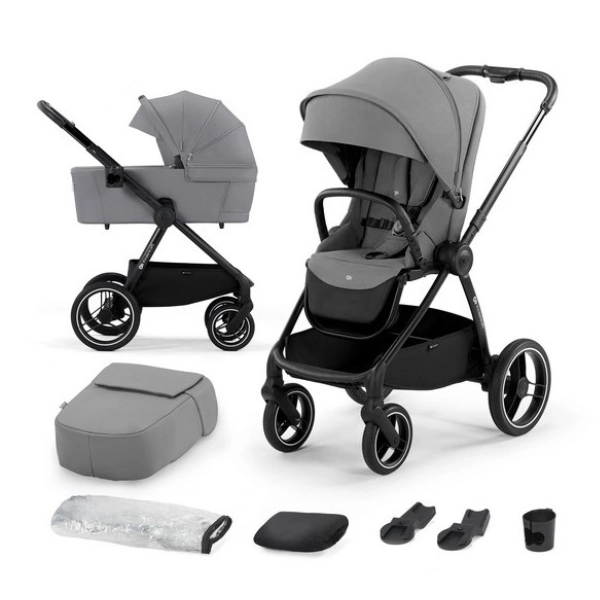 Poussette Kinderkraft Nea + Nacelle - Platinium Grey