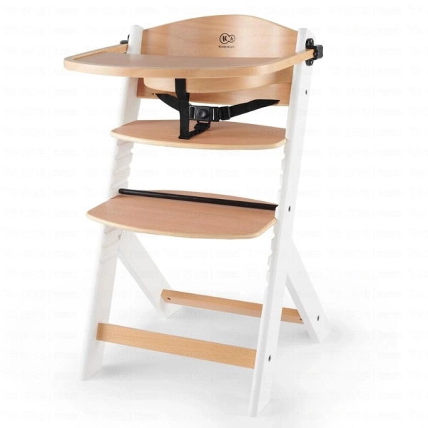 Chaise haute ENOCK - Kinderkraft - bois/blanc