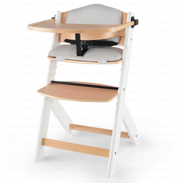 Chaise haute avec coussin ENOCK - Kinderkraft - bois/blanc