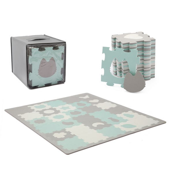 Tapis d'Éveil Kinderkraft Luno Shapes - Mint