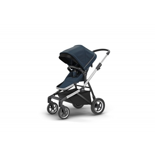 Poussette Thule Sleek - Châssis Silver/ Navy Blue