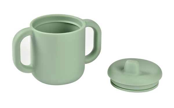 Tasse d'Apprentissage Silicone Béaba - Vert Sauge