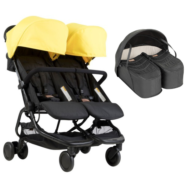 Poussette Double Mountain Buggy Nano Duo - Cyber + Cocoon Jumeaux