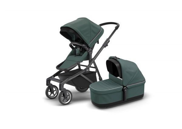 Poussette Thule Sleek - Châssis Black + Nacelle - Mallard Green