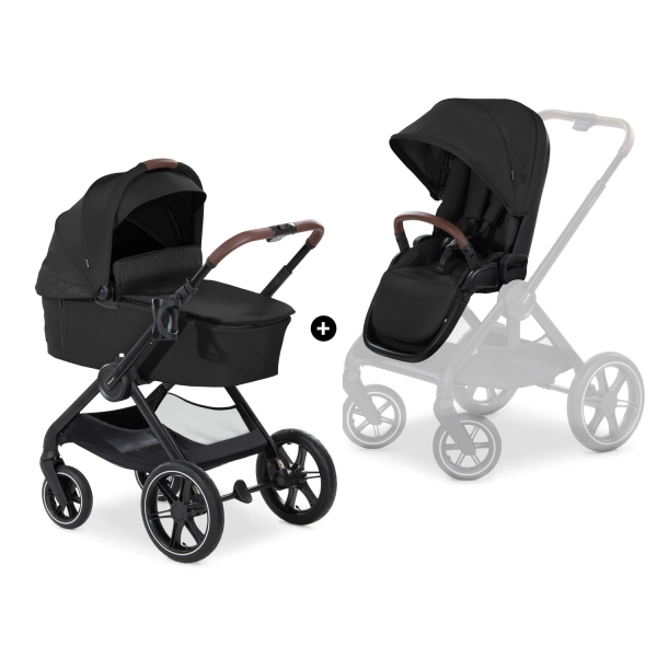 Poussette Hauck Walk N Care Air + Nacelle - Black