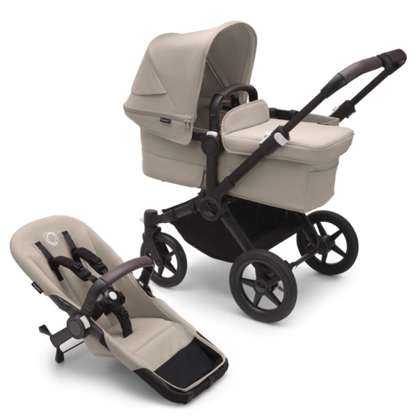 Poussette Cybex Balios S Lux - Châssis Taupe + Nacelle - Seashell Beige  (2023) - Univers Poussette