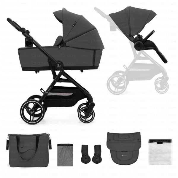 Poussette 2en1 YOXI - Kinderkraft - gris
