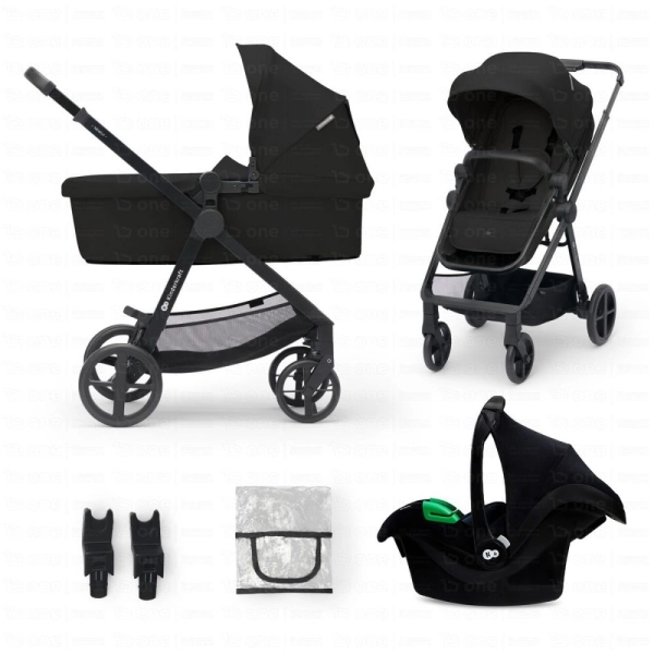 Poussette Trio NEWLY MINK PRO - Kinderkraft - noir