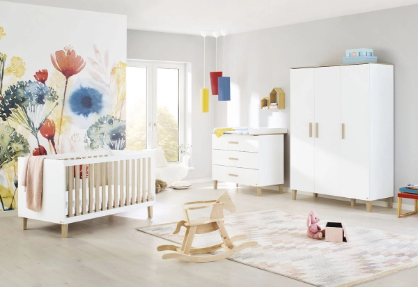 Chambre Bébé 3 Pièces Pinolino Lumi - Armoire 3 Portes