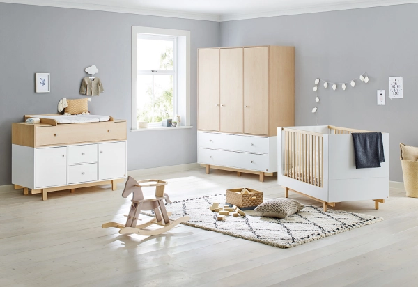 Chambre Bébé Pinolino Boks - Armoire 3 Portes (Large)