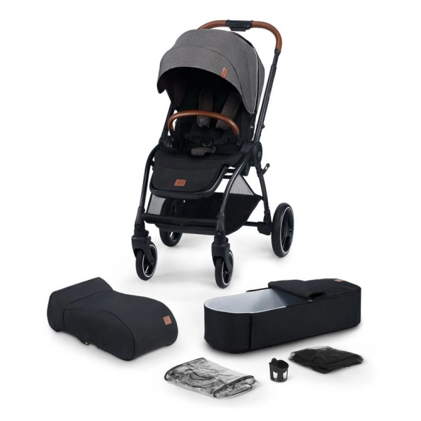 Poussette Kidnerkraft Evolution Cocoon - Platinum Grey (reconditionnée)