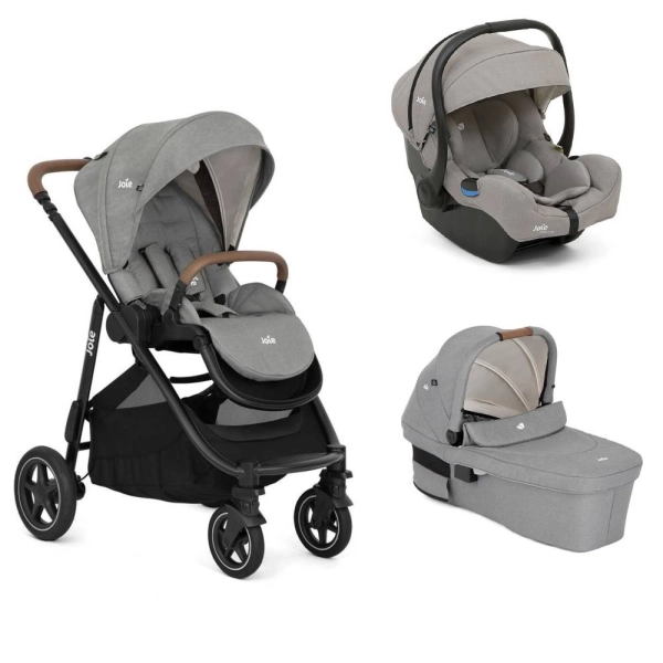 Poussette Joie Versatrax + Nacelle Ramble XL + Coque Auto i-Gemm 3 - Pebble