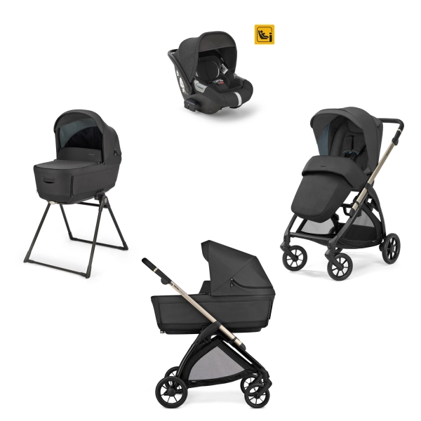 Poussette Inglesina (Système Quattro Electa Darwin) Iridium Black - Upper Black