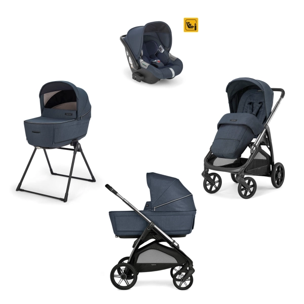 Poussette Inglesina (Système Quattro Aptica Darwin) Litio Black - Resort Blue