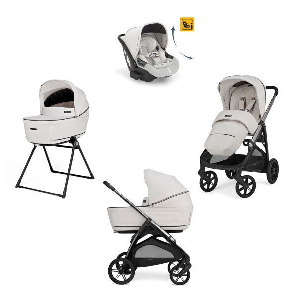 Poussette Inglesina (Système Quattro Aptica Darwin Recline) Litio Black - Opal Ivory