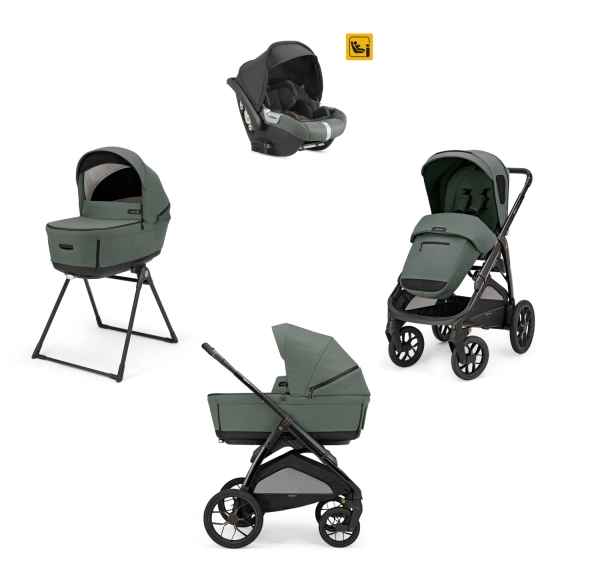 Poussette Inglesina (Système Quattro Aptica XT Darwin) Total Black - Taiga Green
