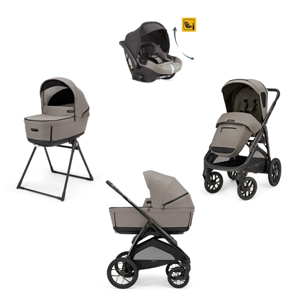 Poussette Inglesina (Système Quattro Aptica XT Darwin Recline) Total Black - Tundra Beige