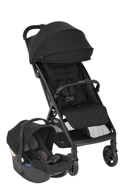DUO - Myavo incl. Habillage pluie / Poussette et siège-auto SnugEssentials - Graco - MIDNIGHT