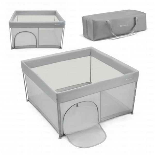 Parc d'enfant ZIKI - Kinderkraft - gris
