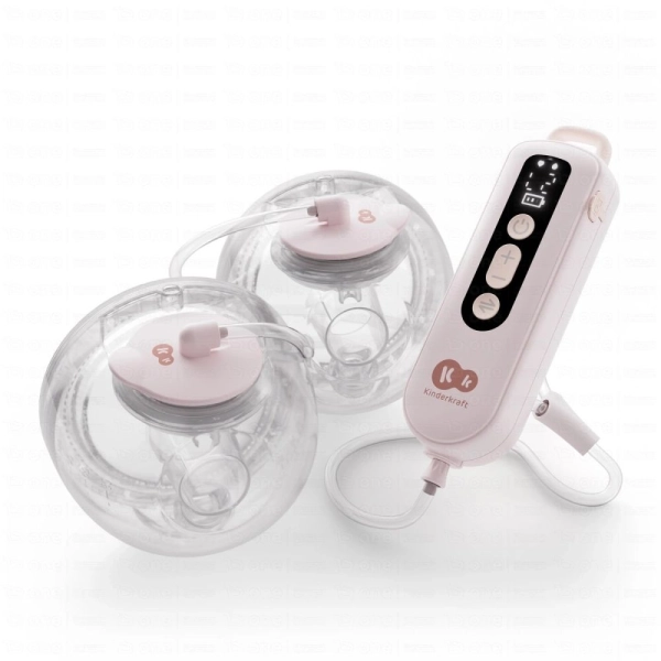 Double tire-lait mains libres GentleFlow - Kinderkraft - rose
