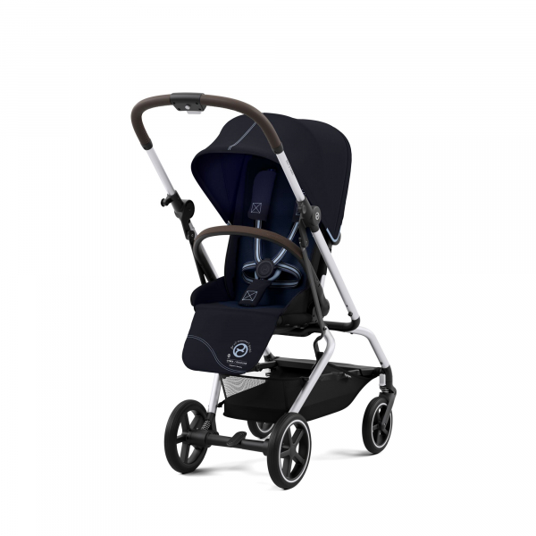 Poussette Cybex Eezy S Twist PLUS 2 - Châssis Silver/ Siège Ocean Blue (2022)