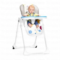 Chaise haute YUMMY - Kinderkraft - gris