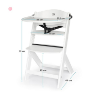 Chaise Haute Kinderkraft Enock - Full White