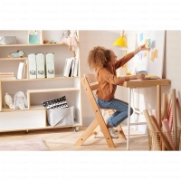 Chaise haute ENOCK - Kinderkraft - bois/blanc