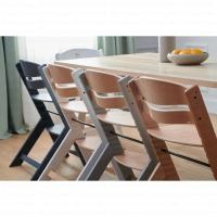 Chaise haute ENOCK - Kinderkraft - bois/blanc