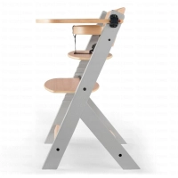 Chaise haute ENOCK - Kinderkraft - bois/gris
