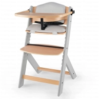 Chaise haute avec coussin ENOCK - Kinderkraft - bois/gris