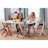 Chaise haute avec coussin ENOCK - Kinderkraft - bois/blanc