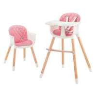 Chaise Haute Kinderkraft Sienna - Pink