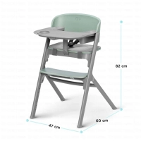 Chaise haute LIVY avec plateau - Kinderkraft - vert