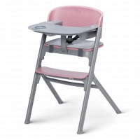 Chaise haute LIVY avec plateau - Kinderkraft - rose