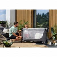 Lit Bébé avec accessoires LEODY - Kinderkraft - gris
