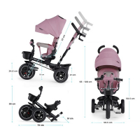 Tricycle Kinderkraft Spinstep - Pink
