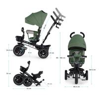 Tricycle Kinderkraft Spinstep - Green